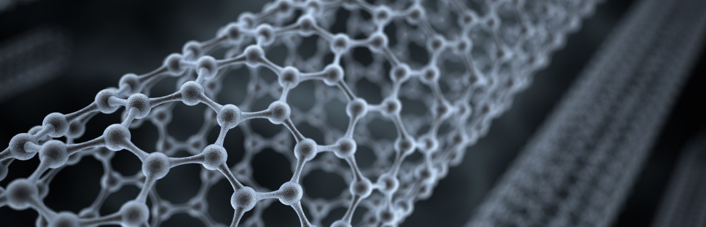 close up of the structure of graphene